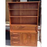 70's Bookcase with Cupboard and Drawers under