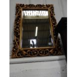 Ornate Gilt Framed Bevel Edge Mirror