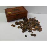 Jewellery Box and Contents - Pre Decimal Coins