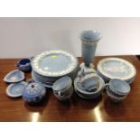 Quantity of Queen's Ware Embossed Wedgwood China