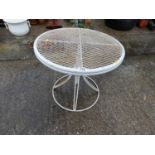 Circular Metal Garden Table