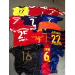 Quantity of Football Shirts - Spain, France, Germany, Bayern Munich - Mainly Large Boys Size