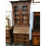 Oak Bureau Bookcase