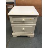 Modern Two Drawer Bedside Cabinet