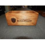 Wooden Box for Bollinger Champagne