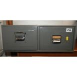 Two Drawer Metal Filing Cabinet