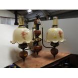 Three Branch Ceiling Light Fitting