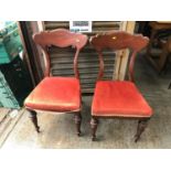 Pair of Edwardian Mahogany Dining Chairs