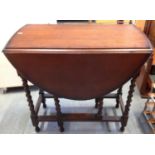 Barley Twist Gate Leg Table