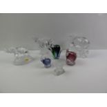 Glass Elephant Ornaments to include Lenox Crystal