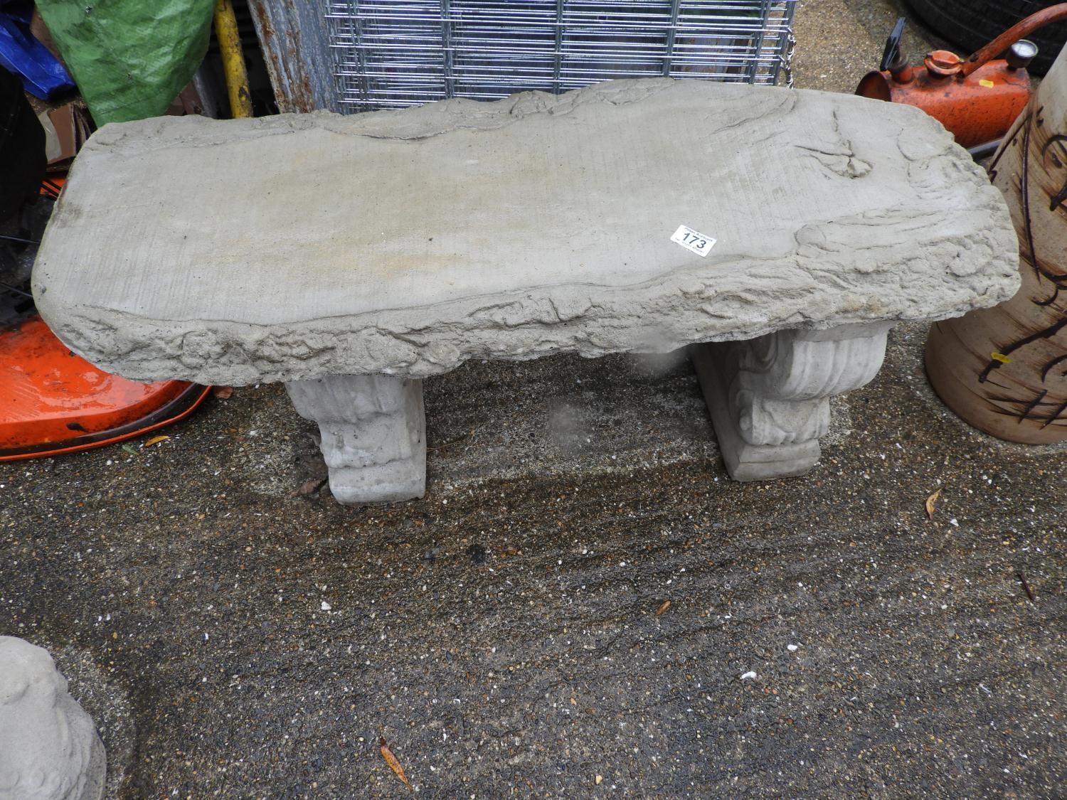 Concrete Garden Bench