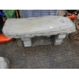 Concrete Garden Bench