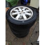 Set of 4x 15" MG Alloy Wheels and Tyres