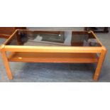 Retro Coffee Table with Glass Top