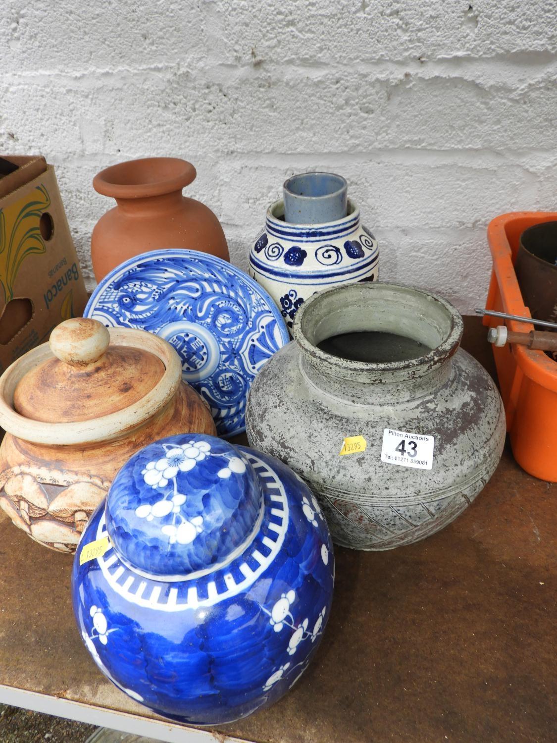 Various Vases, Ginger Jar etc