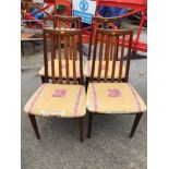 4x G Plan Dining Chairs