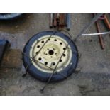 Spare Wheel with Cradle for a Toyota