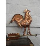 Copper Cockerel Weather Vane