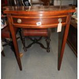 Reproduction Side Table with Single Drawer