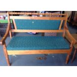 Upholstered Pine Bench