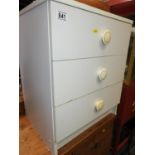 Three Drawer Bedside