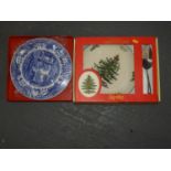 Spode Christmas Set and Other Plate