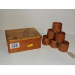 Wooden Box - Barnstaple and Contents - Barnstaple Napkin Rings