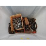 Plastic Crate and Contents - Ironmongery