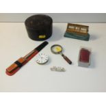 Perpetual Desk Calendar, Paper Mache Box etc