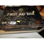 Old Tin First Aid Box