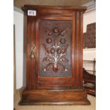 Collectors Cabinet with Carved Panel to Door