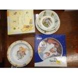 Wedgwood Peter Rabbit China and Coalport Snowman Plate