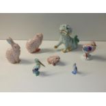 Ceramic Animal Ornaments - Herend