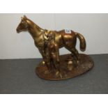 Brass Horse and Jockey