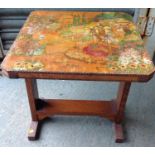 Folding Table with Painted Top