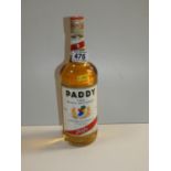 1L Bottle of Paddy Old Irish Whiskey