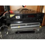 Technics Cassette Deck, DVD Player and VHS