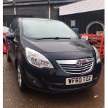 Vauxhall Meriva SE Turbo 138 - WF60 TZZ - 1.4 Petrol - Mileage at last MOT 59,601 - MOT 27.07.2021