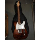 Squier Telecaster Style Guitar with New Gig Bag, Strap and Lead