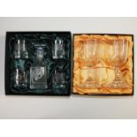 Boxed Crystal Glassware