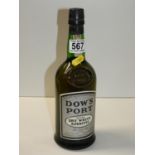 Bottle of Dow's Extra Dry White Port