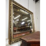 Bevel Edge Mirror in Decorative Gilt Frame