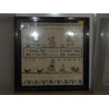 Framed Embroidery - Sampler