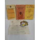 AA Badge, Hotel Handbook and Garage Handbook