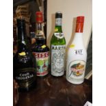 Various Bottles of Alcohol