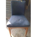 Blue Upholstered Dining Chair