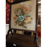 Embroidered Fire Screen