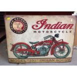 Metal Sign - Indian Motorcycle