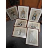 Quantity of Framed Korean Prints - Warriors and Statesmen