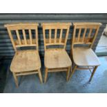3x Chapel Type Chairs